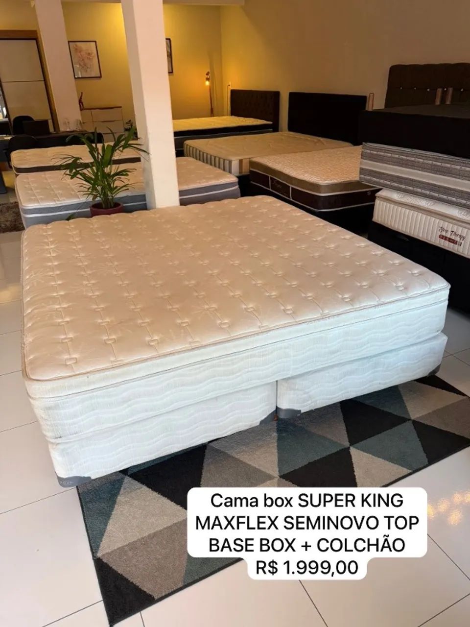 Cama box KING MAXFLEX COM COLCHÃO KING  - Foto 4