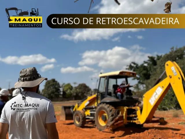 Curso de empilhadeiras, Retroescavadeira, Escavadeira hidráulica, bobcat - Foto 3