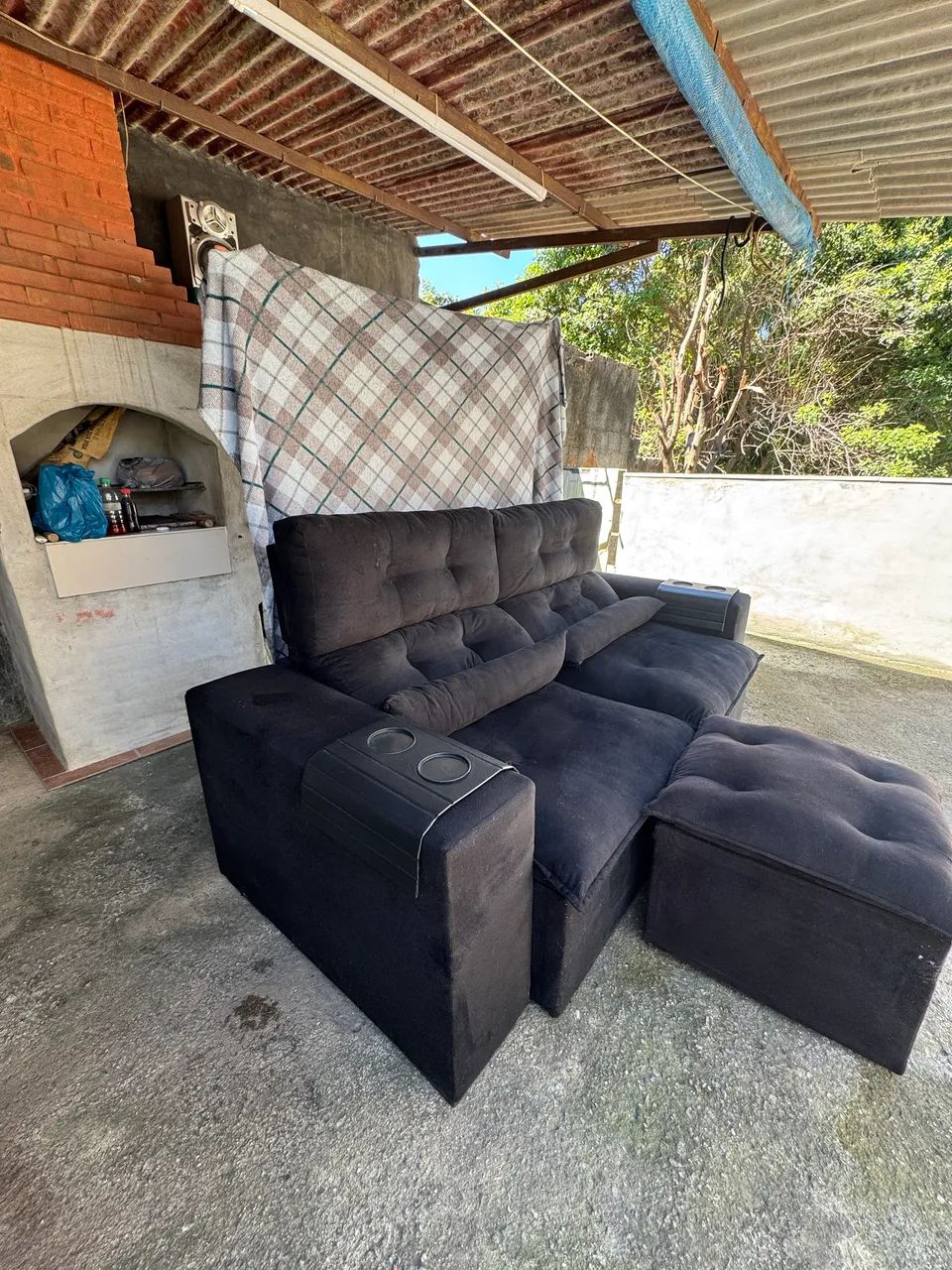 Sofá Retrátil com poltrona 