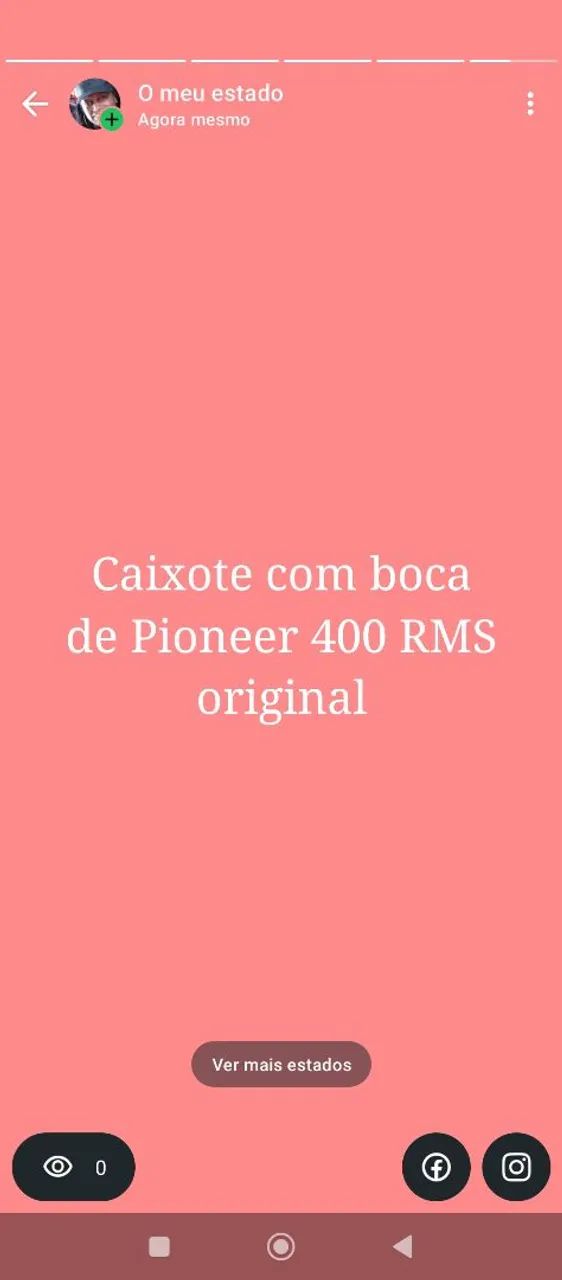 Caixote de som Pioneer  de 400 MNR original 