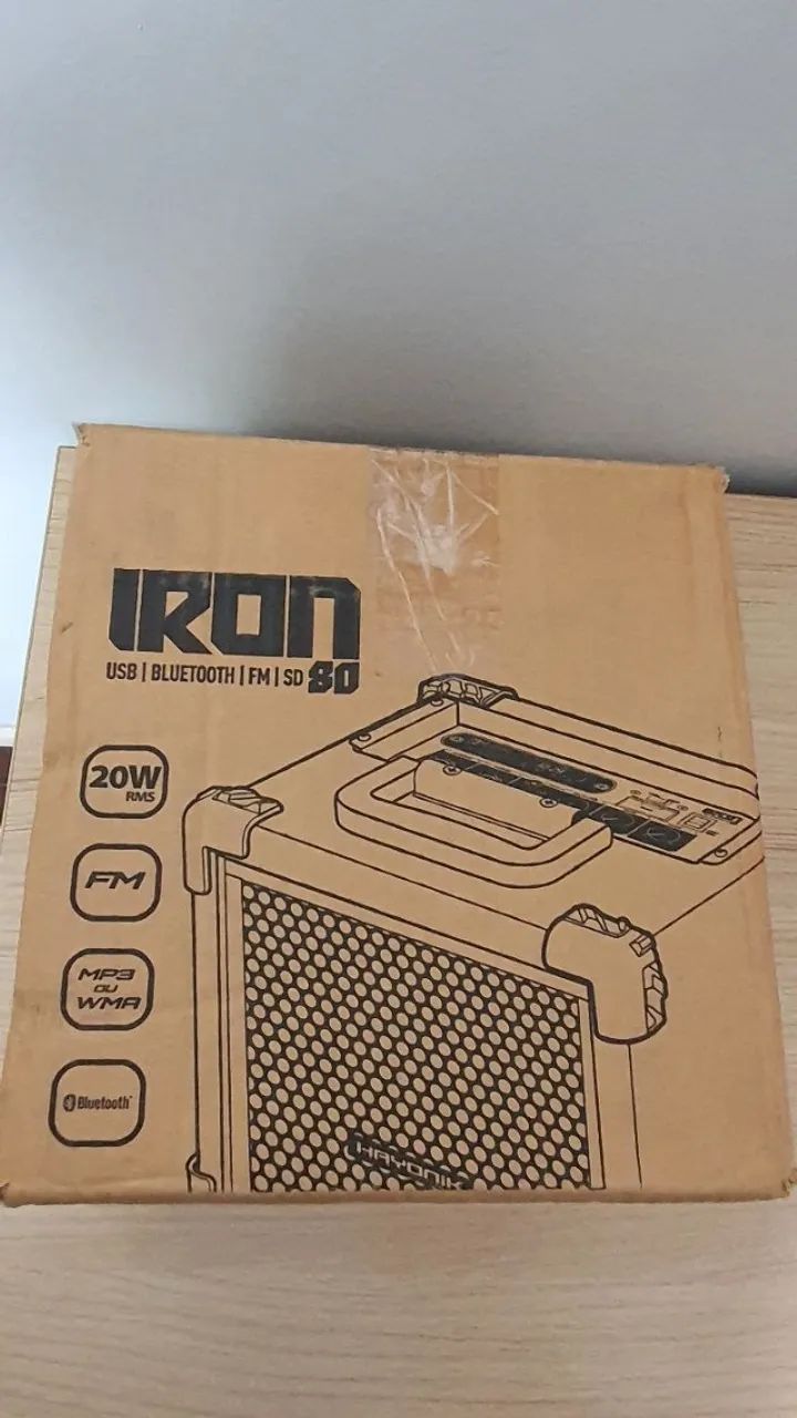 KIT DE SOM PORTÁTIL COM MICROFONES SEM FIO - Foto 4