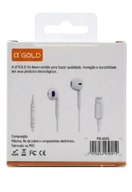 Fone de Ouvido iPhone Lightning com Microfone - Foto 2