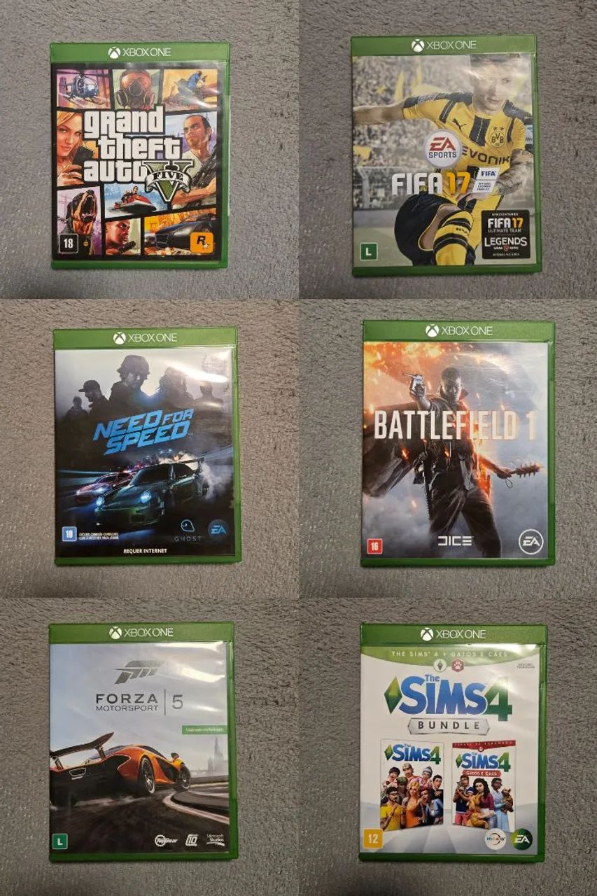 Xbox One S com 2 controles e 6 jogos  - Foto 4