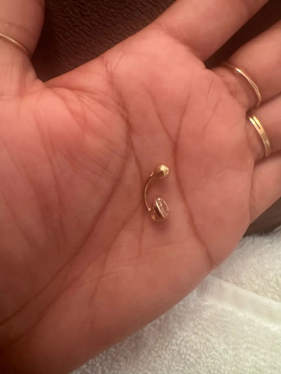 Piercing de umbigo ouro 18k - Foto 2