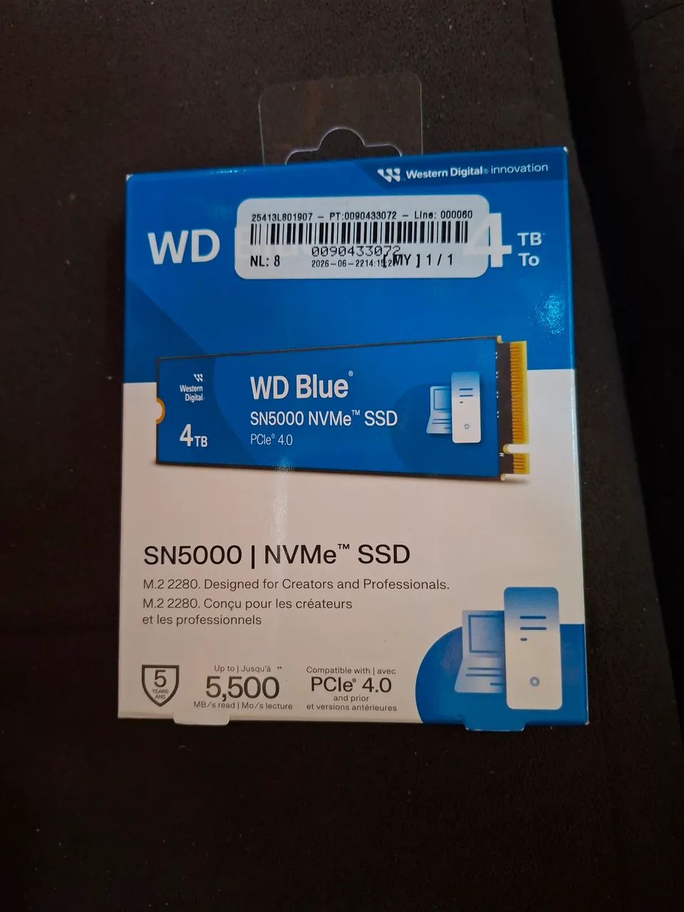 Ssd wd blue 4tb