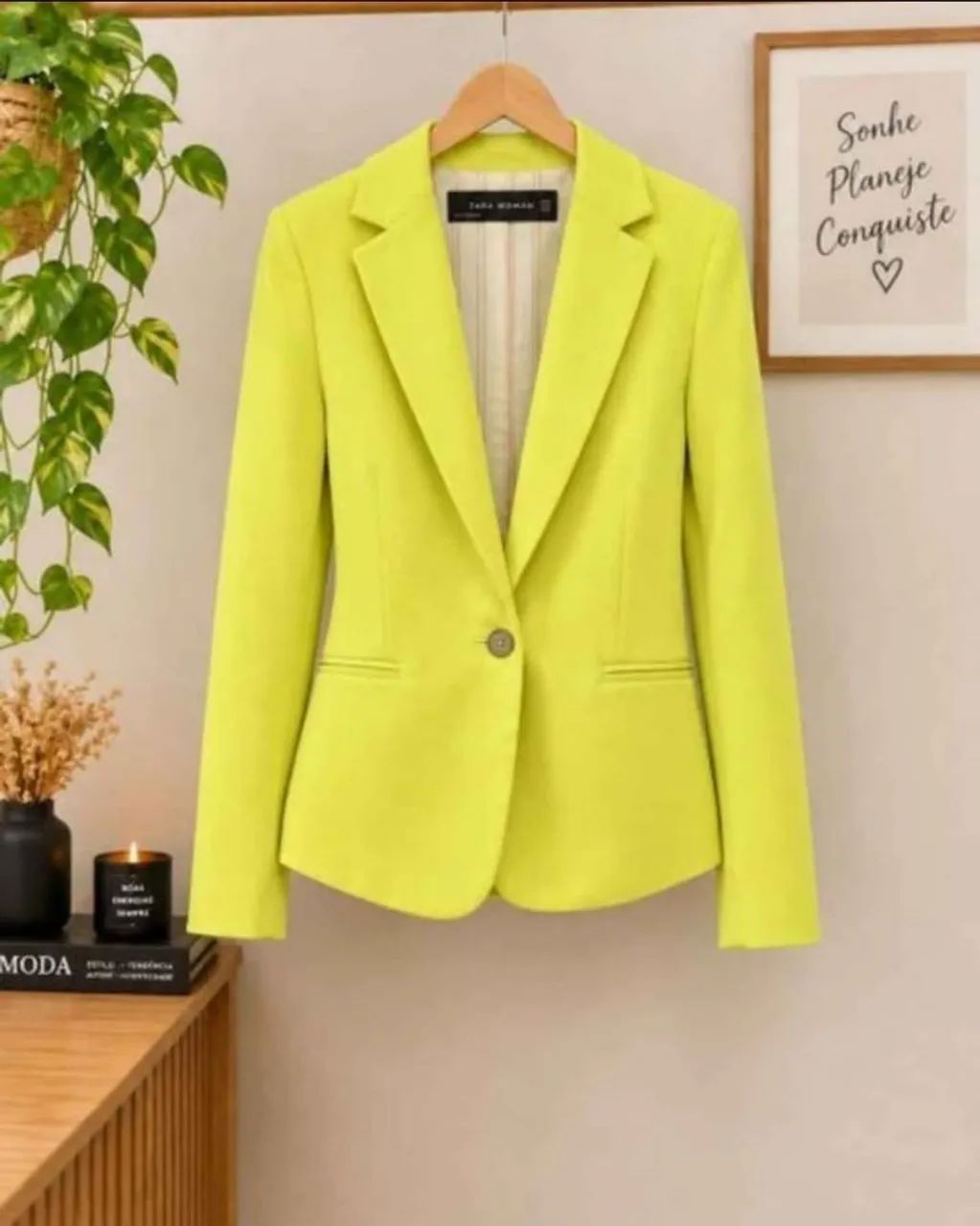 Zara - Blazer Amarelo - P - Foto 2