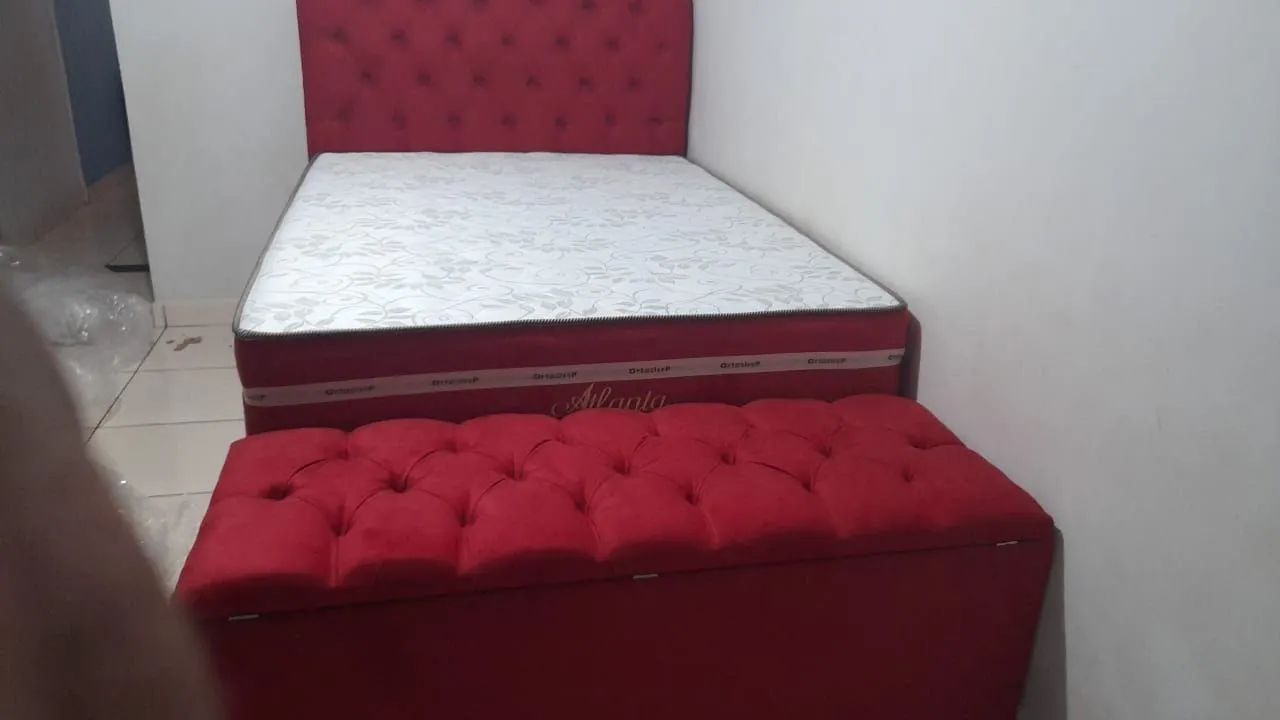 Conjunto casal completo molas ensacadas  - Foto 3