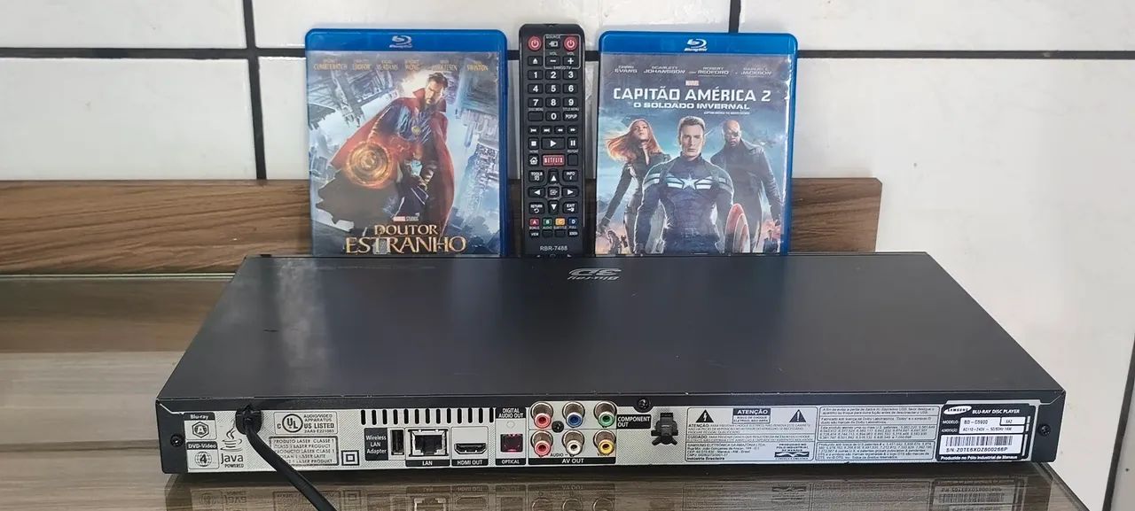 Leitor Blu-ray Samsung+Discos original Marvel  - Foto 4