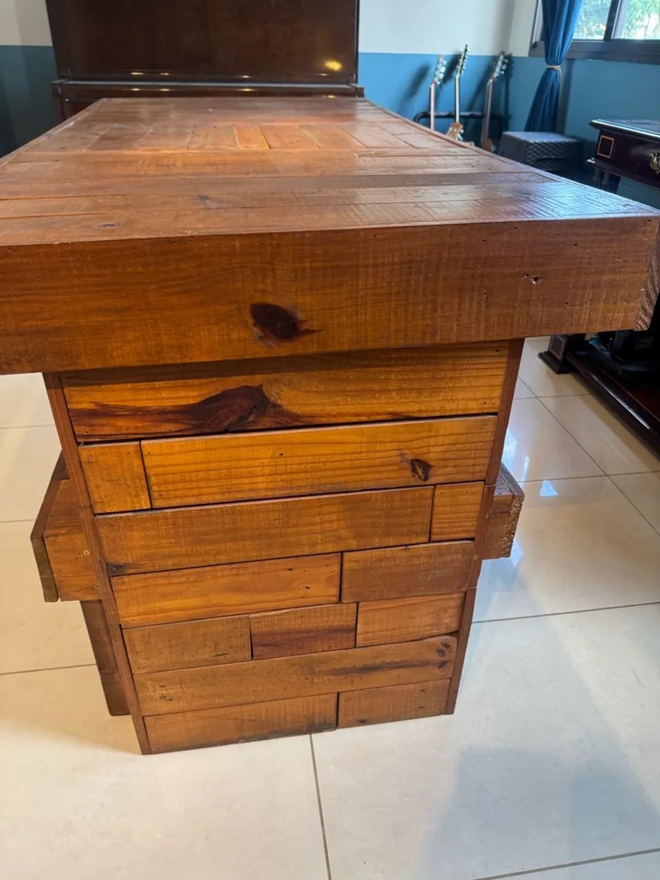 Mesa com bancos de Pallet  - Foto 4