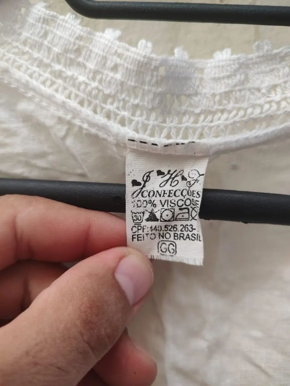 Vestido Branco Viscose Tamanho GG - Foto 2