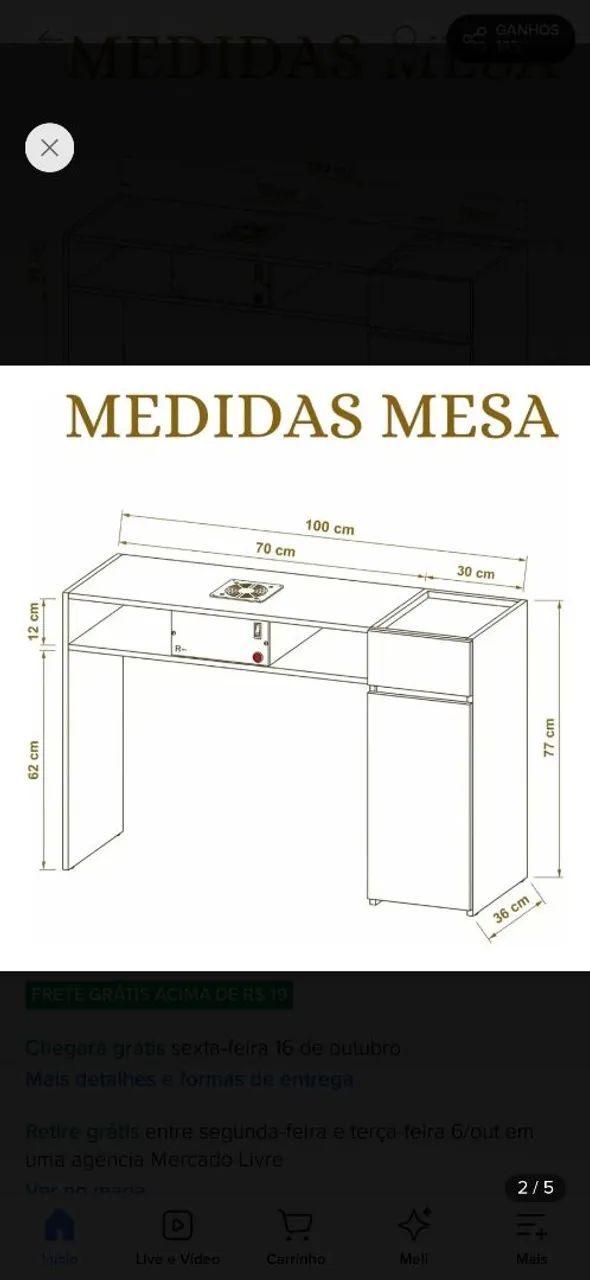 Mesa para Nails Designer 