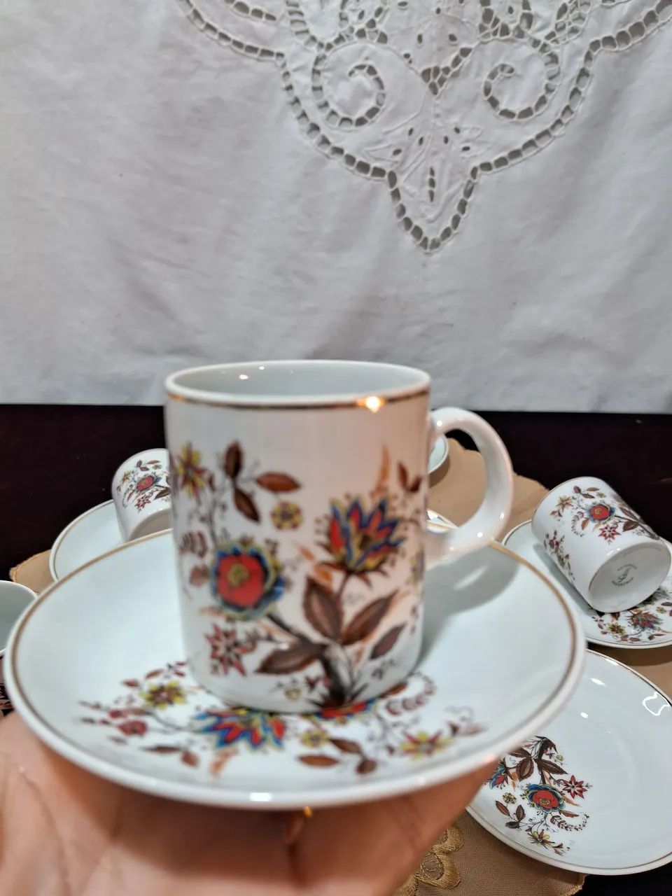 Antigas xícaras de Café Porcelana Steatita  - Foto 2