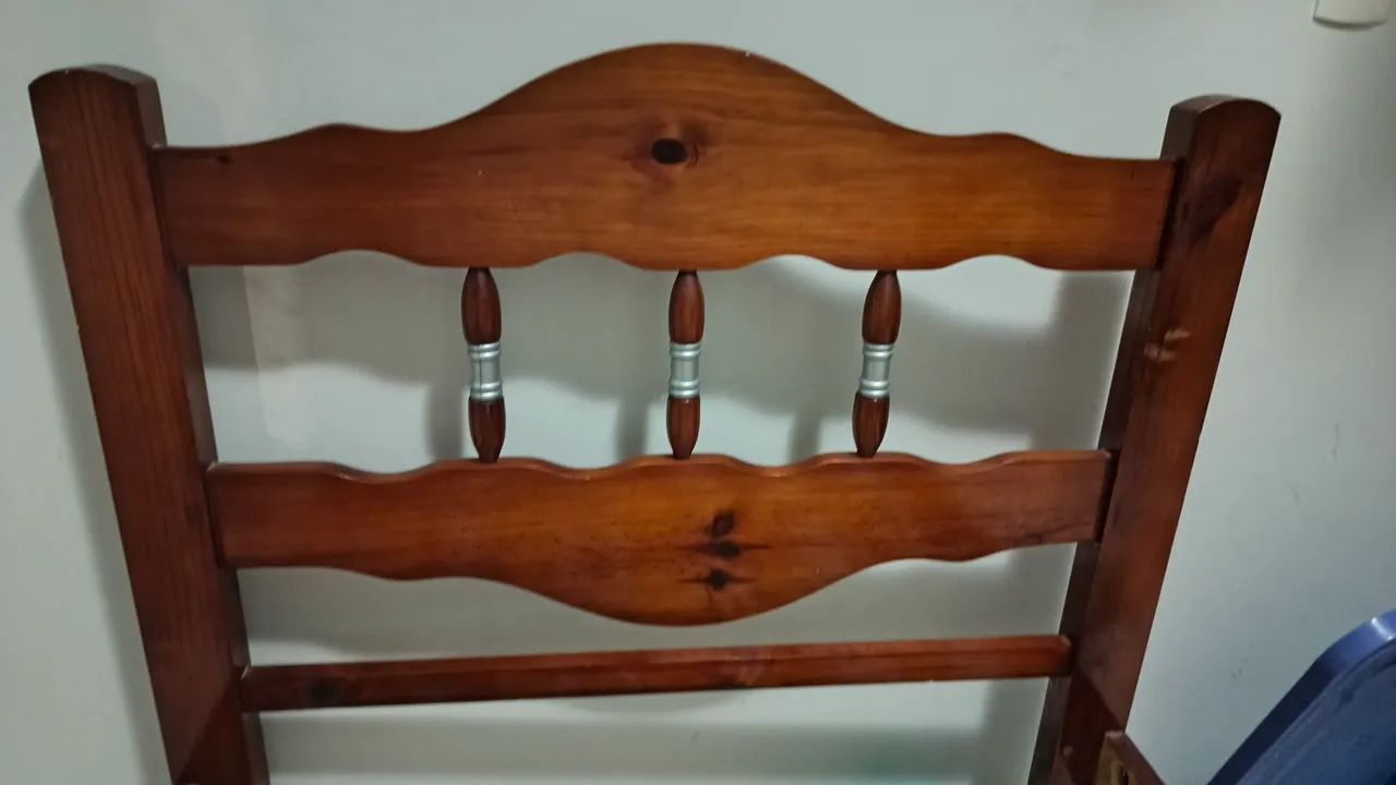Cama solteirão de madeira - Foto 5