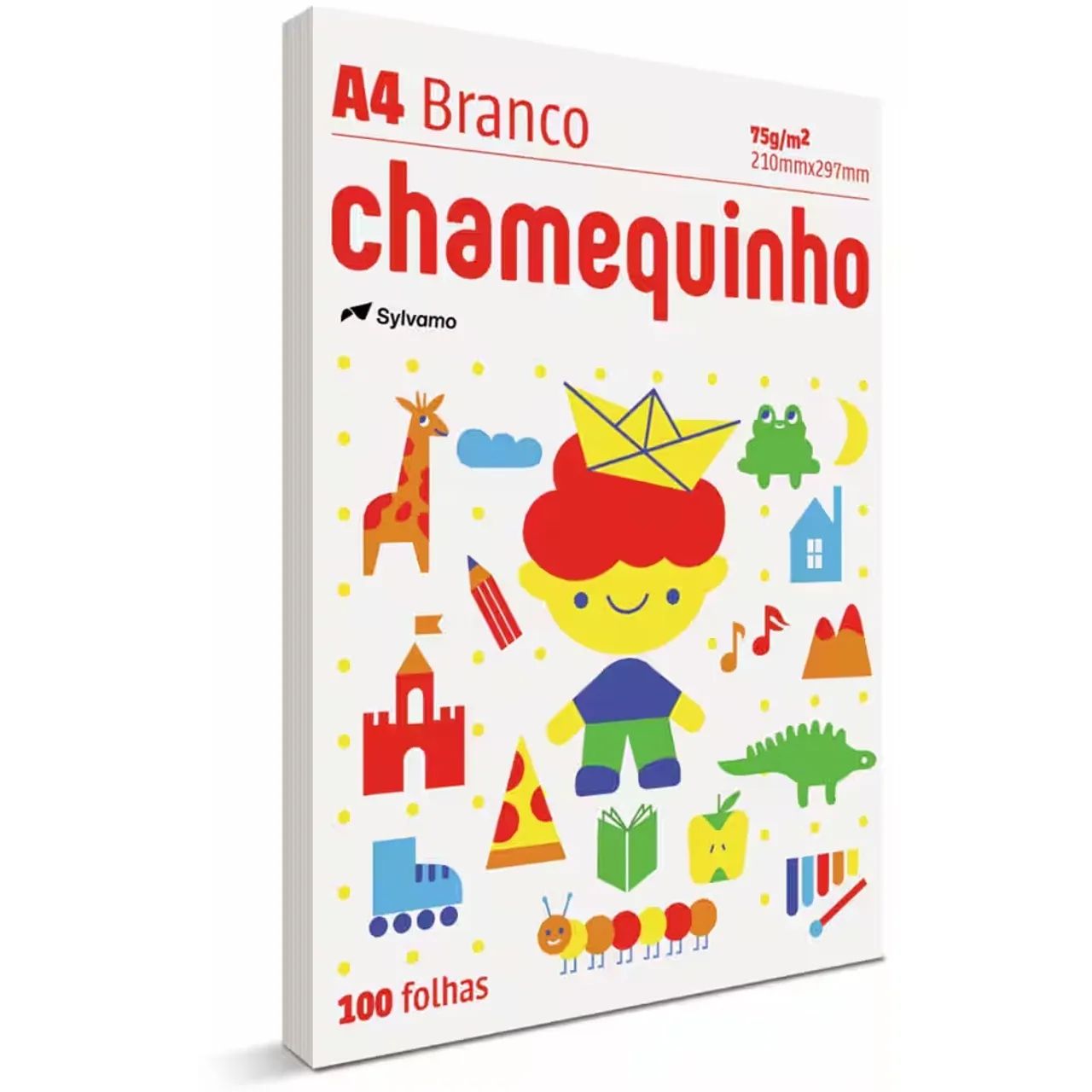 Papel sulfite A4, branco (chamex) 100 folhas. 