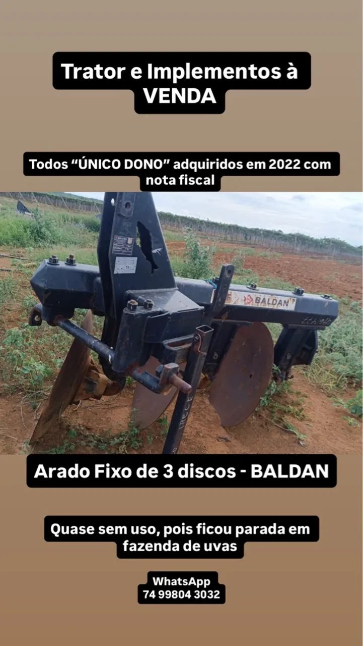 Trator e Implementos à VENDA - Foto 5