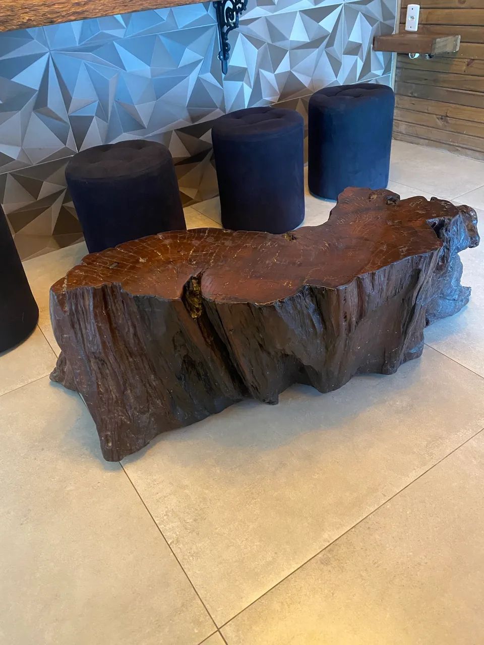 Mesa de centro rústica
