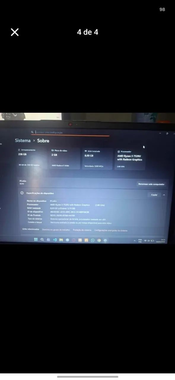 Notebook Lenovo Ideapad  - Foto 4