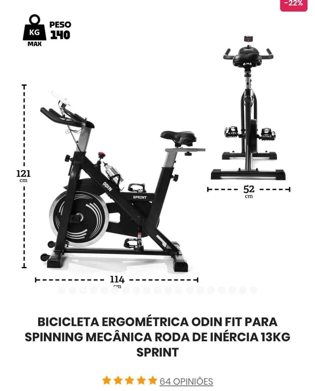 Bicicleta Ergométrica - Odin  - Foto 2