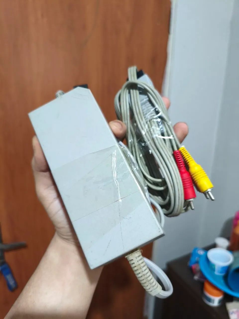 Fonte e cabos Originais Nintendo Wii