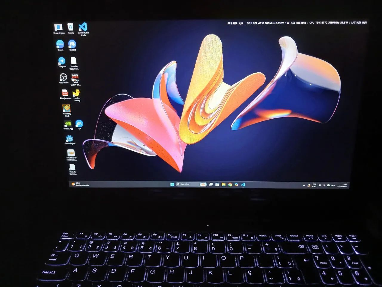 Troco ou vendo notebook lenovo gaming 3i - Foto 3