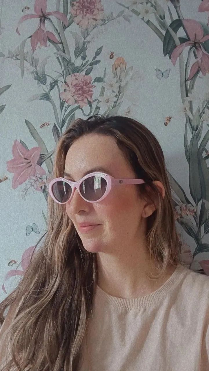 Óculos de sol feminino rosa  - Foto 5