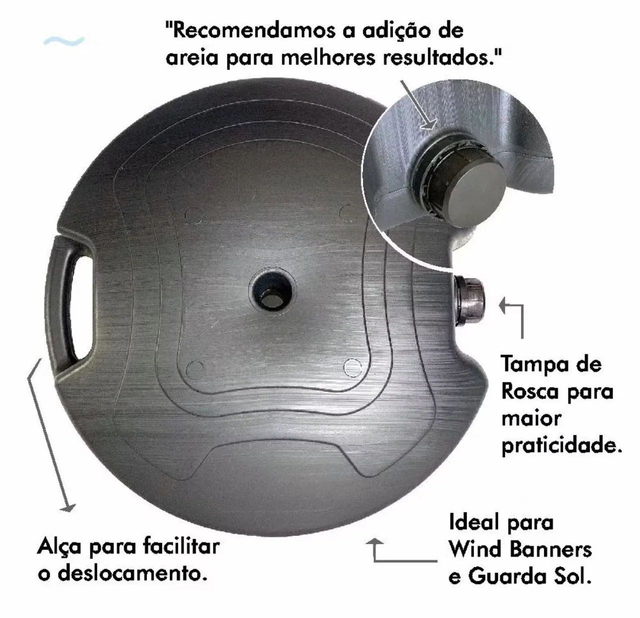 Estrutura para WindBanner 2,8m