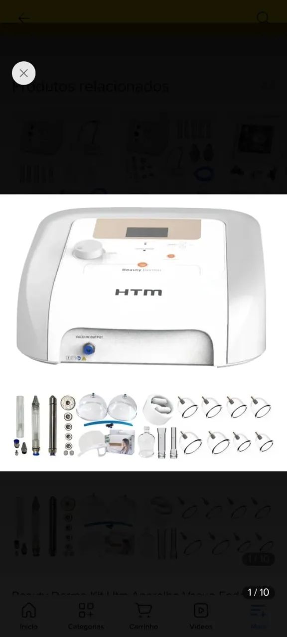 Beauty Dermo - Htm Aparelho Vacuo Endermo Facial E Corporal