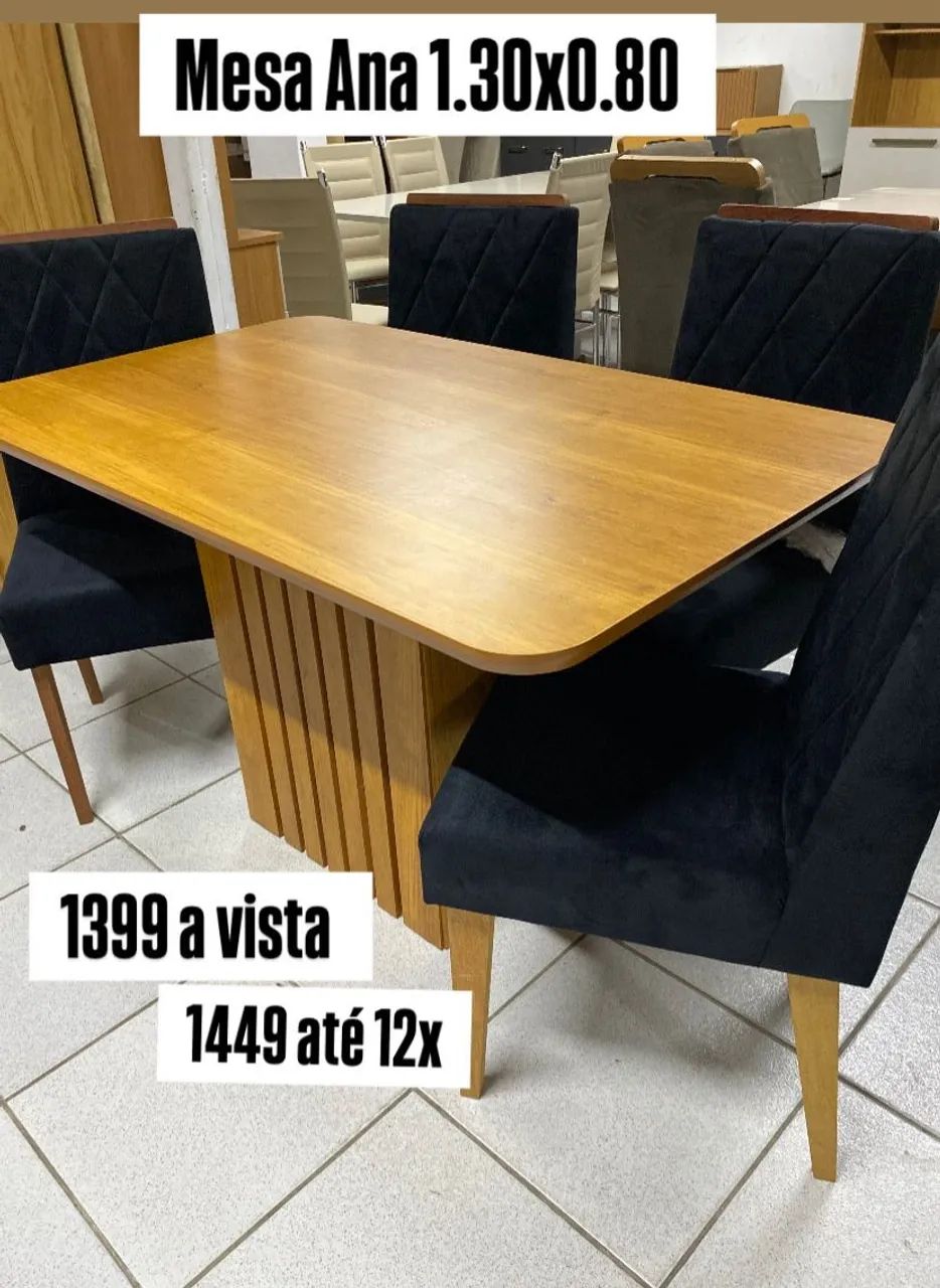 Mesa 4 lugares entrega imediata 