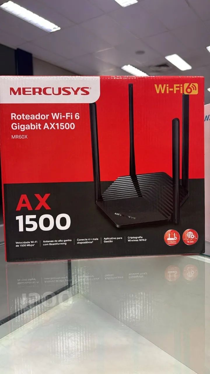 ROTEADOR MERCUSYS WI-FI 6 GIGABIT AX1500