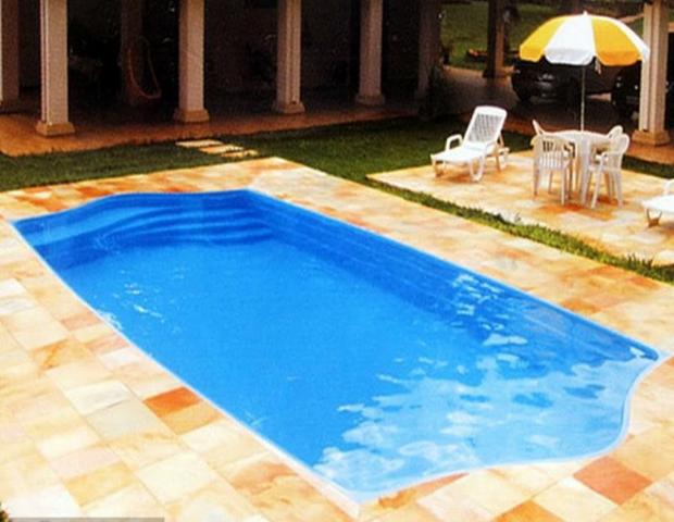 Combo Piscina de Fibra 5,00* instalada