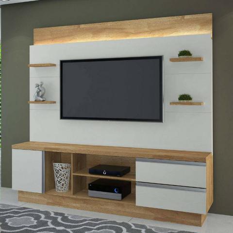 Estante Home Buran TV até 60 polegadas JCM com Luminária em LED