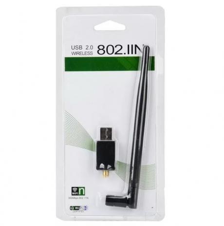 Adaptador USB 2.0 Wireless 802.IIN 900Mbps Antena Wifi - Foto 2