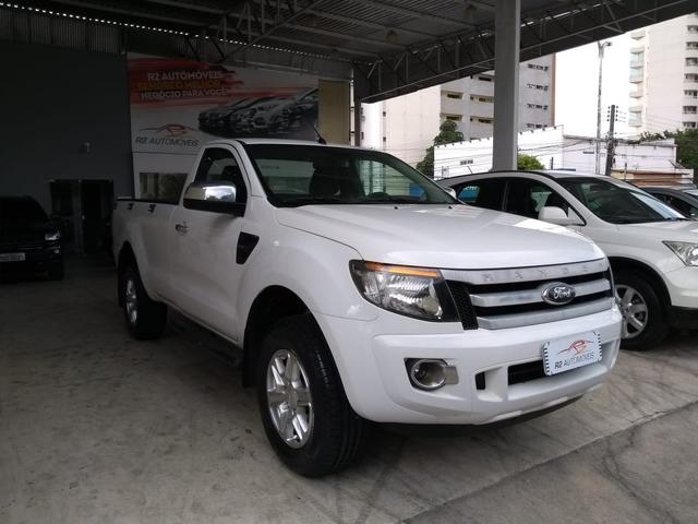 Ford 2014 ranger xls 2.5 Flex cabine simples branca completa impecável confira - Foto 2