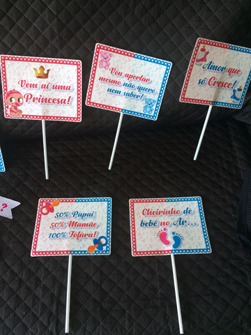 Plaquetas para chá de revelação