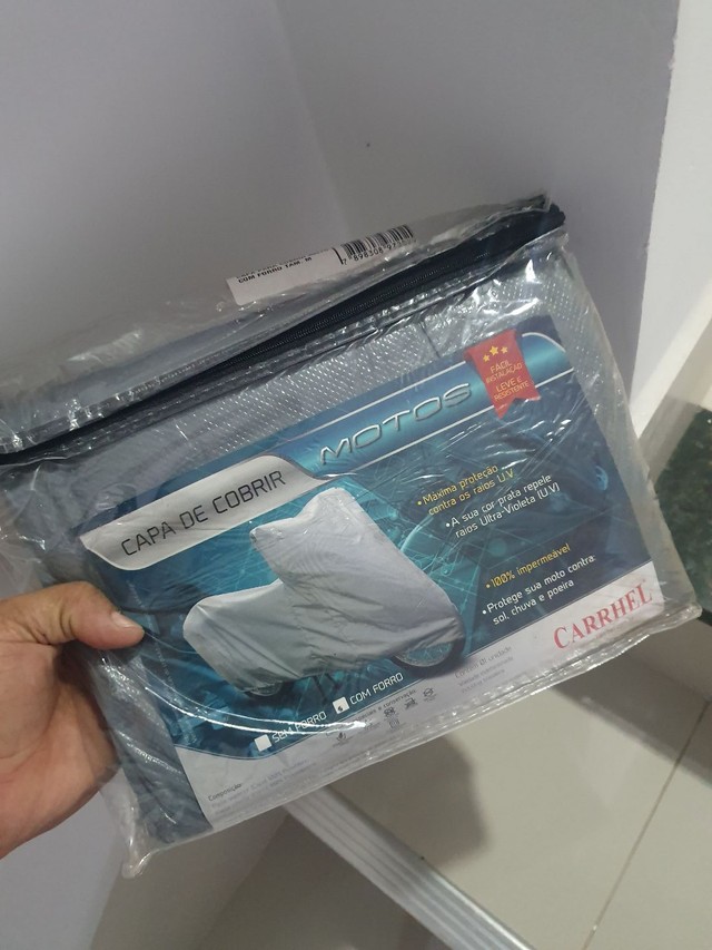 Capa cobrir moto tamanho m forro totall - Foto 3