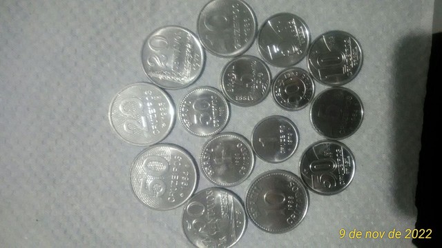 Coleção de 15 moedas (Brasil)