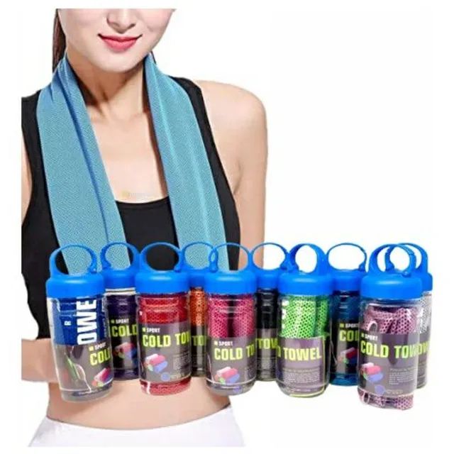 Toalha Microfibra Refrescante Seca Rápido Fit Academia - Foto 2