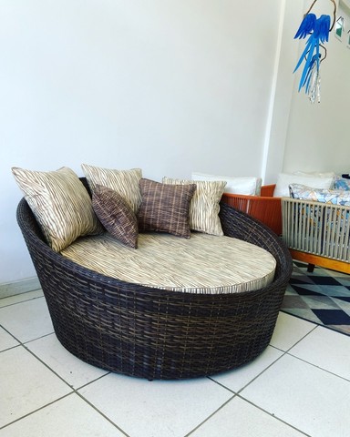 Ofurô 150x85 trama sintética  almofadas  impermeável  - Foto 4