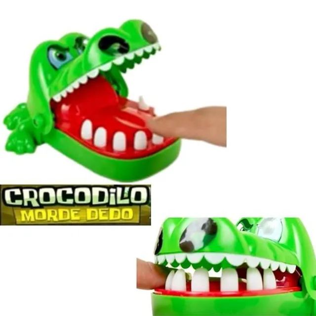 Mini Jacaré Brinquedo Crocodilo Jogo Dentista Morde Dedo