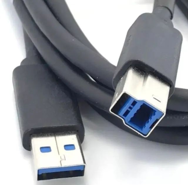 Cabo Usb Tipo B E Tipo A 3.0 Super Speed 5gb/s 1,8m  Arduino Automação COD-CP779 
