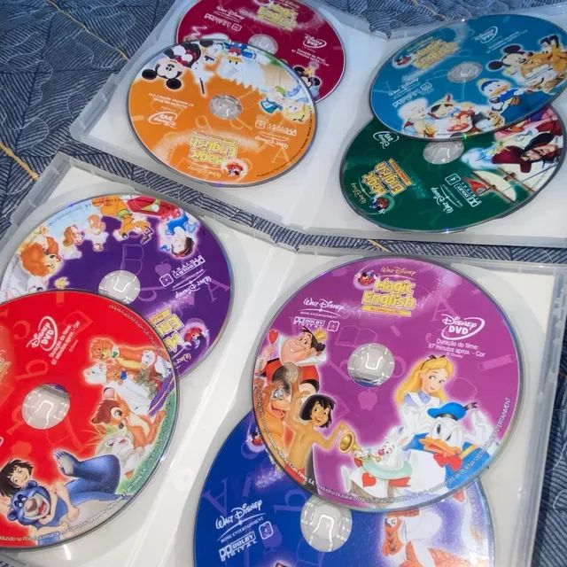 Dvd Disney Magic English - Coleção Volumes 1 À 8 (8 Discos) - CDs