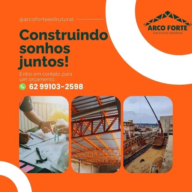 OFERTA DE GALPAO 300 M2  NOVO  ARCO FORTE ESTRUTURAL - Foto 2