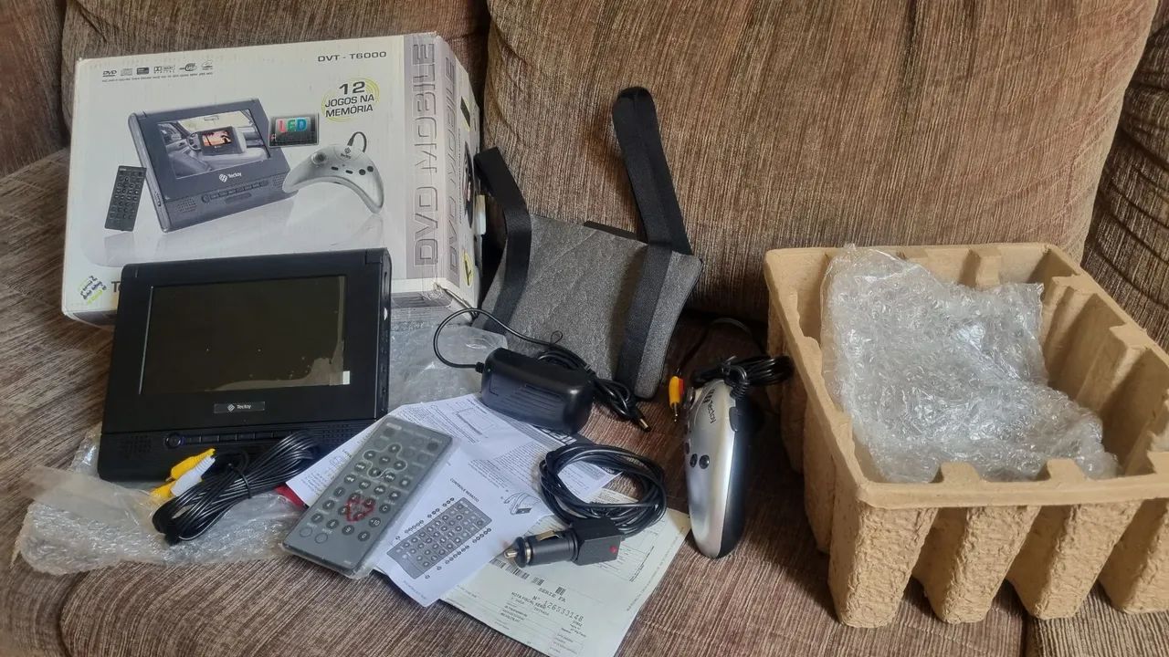 DVD - T6000 (TECTOY NOVO) (12 JOGOS NA MEMÓRIA)(VEICULAR)<br> - Foto 4