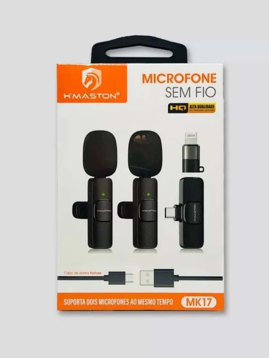 Microfone Sem Fio Tipo-c Lapela Celular Profissional