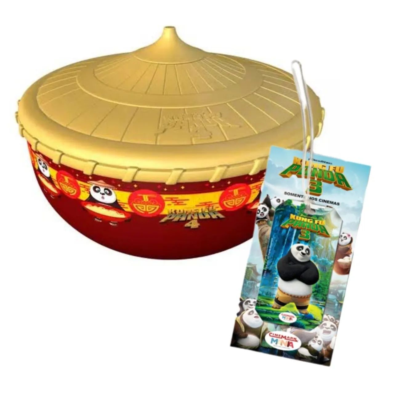 balde de pipoca kung fu panda 4 moviecom cinesystem dreamworks filme nerd geek cinemark