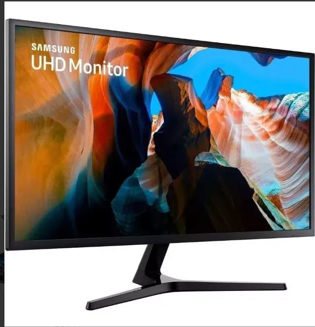Monitor Led 32 Samsung Lu32j590uqlxzd Ultra Hd Cinza Escuro