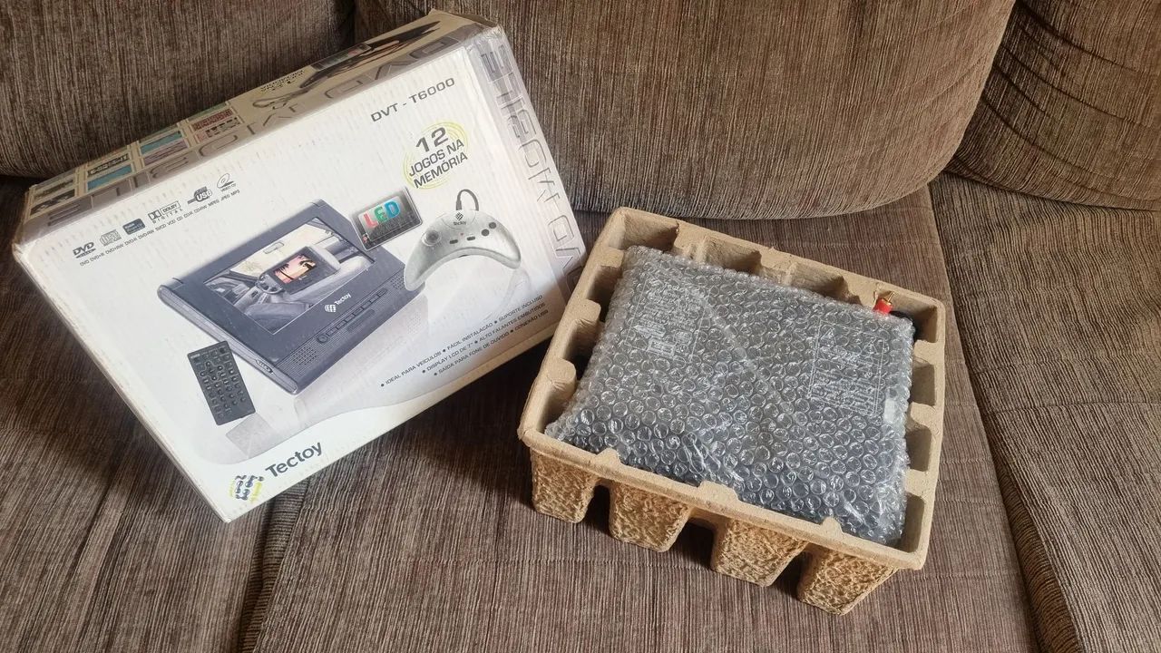 DVD - T6000 (TECTOY NOVO) (12 JOGOS NA MEMÓRIA)(VEICULAR)<br> - Foto 2