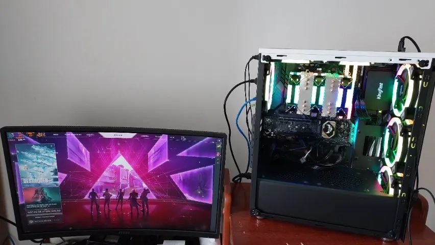 CPU Gamer Ryzen 5600g Ssd 512gb 16gb Ram Asus Tuf B450m Pro - Foto 5