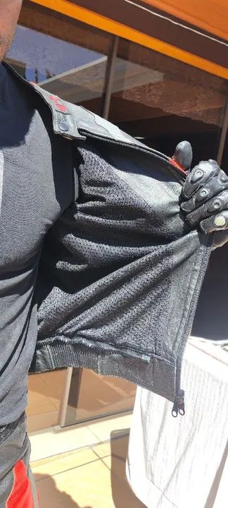 Macacão completo para motociclistas com luva e bota  - Foto 4