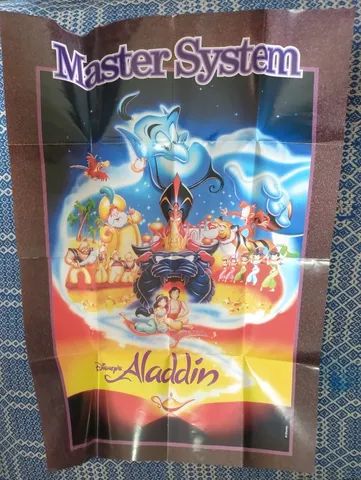 ( Leia ) Pôster Original Aladdin Master System